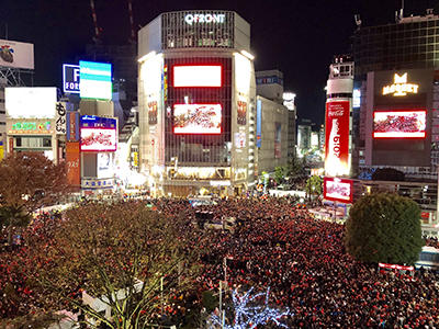 渋谷年末カウントダウン　12万人